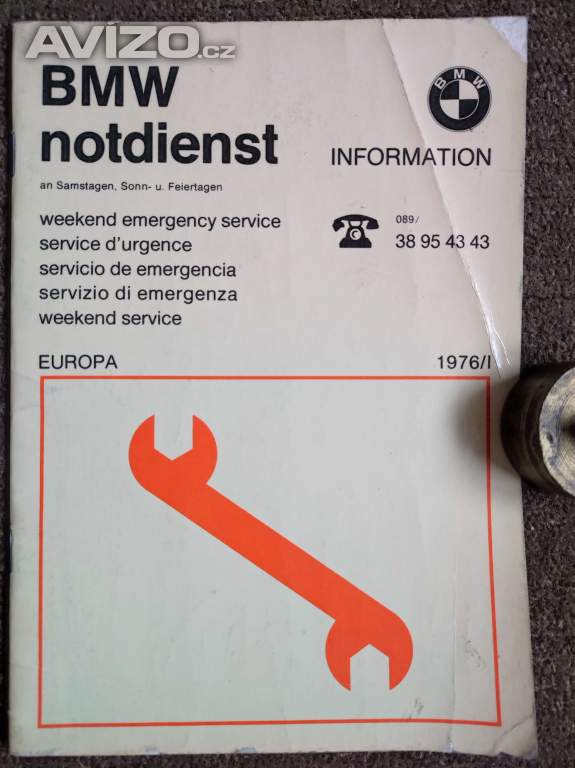Autoservis aut BMW v Evropě rok 1976