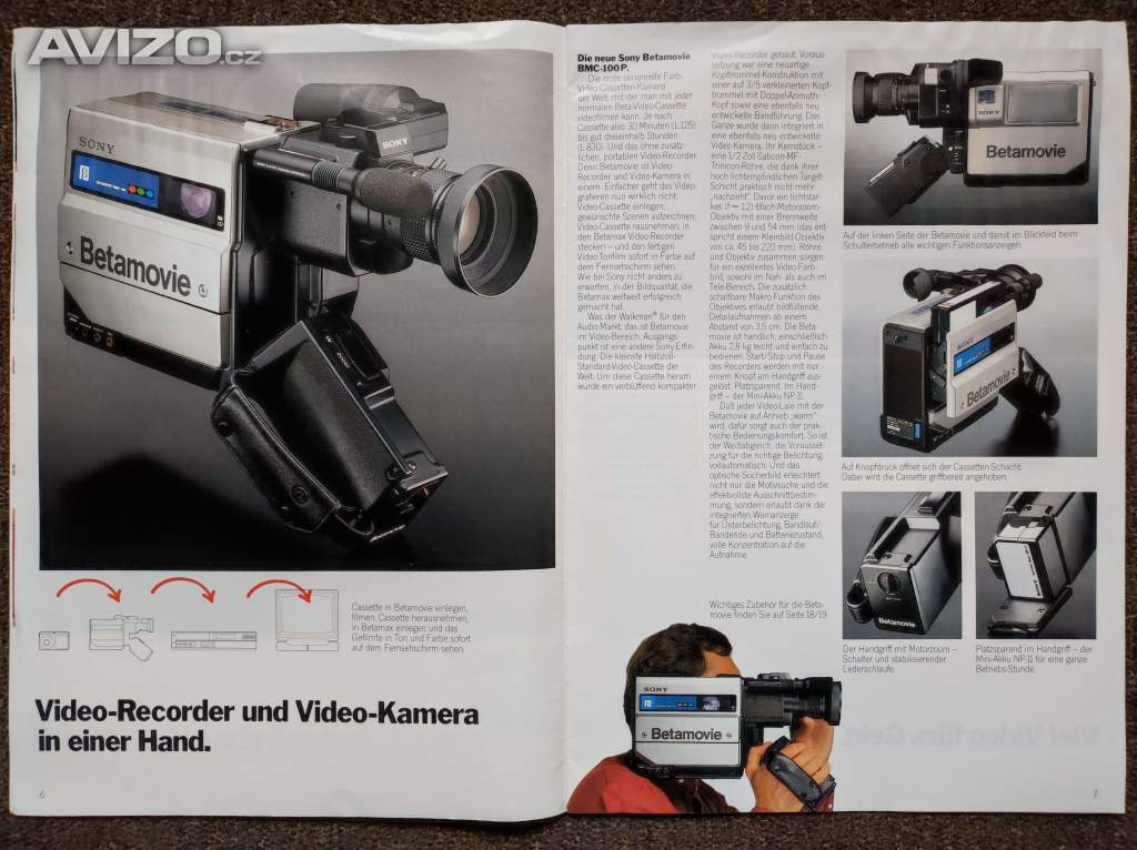 Foto inzerátu Audio Video Sony Technics let 1983-84 Betamax