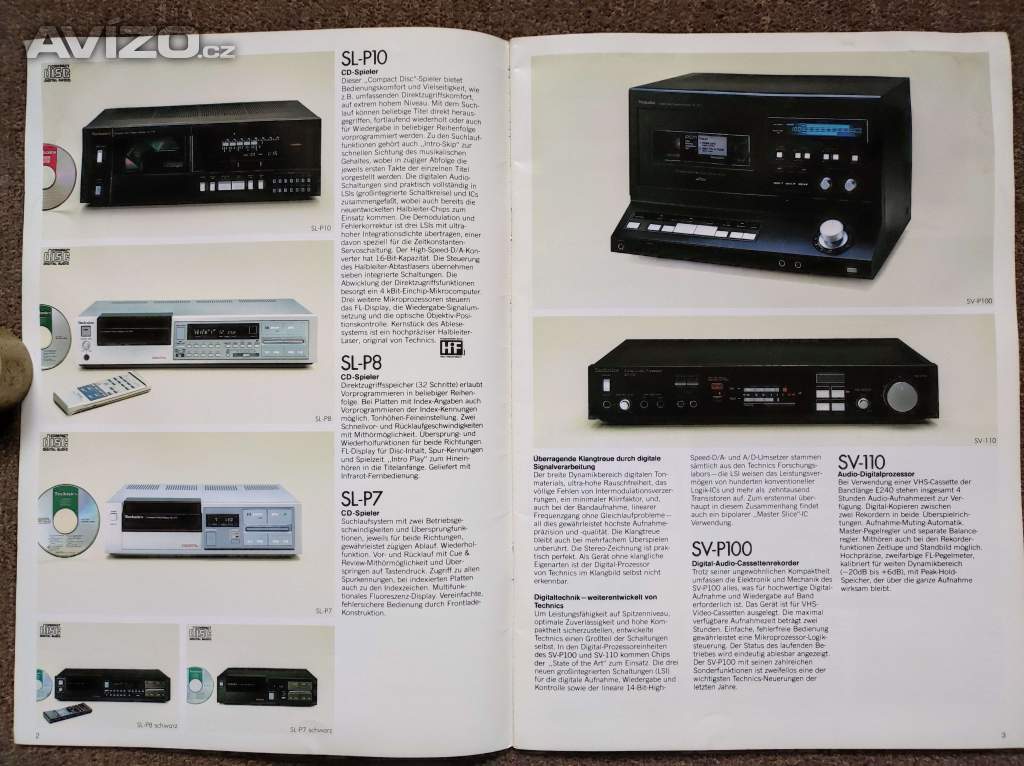 Foto inzerátu Audio Video Sony Technics let 1983-84 Betamax