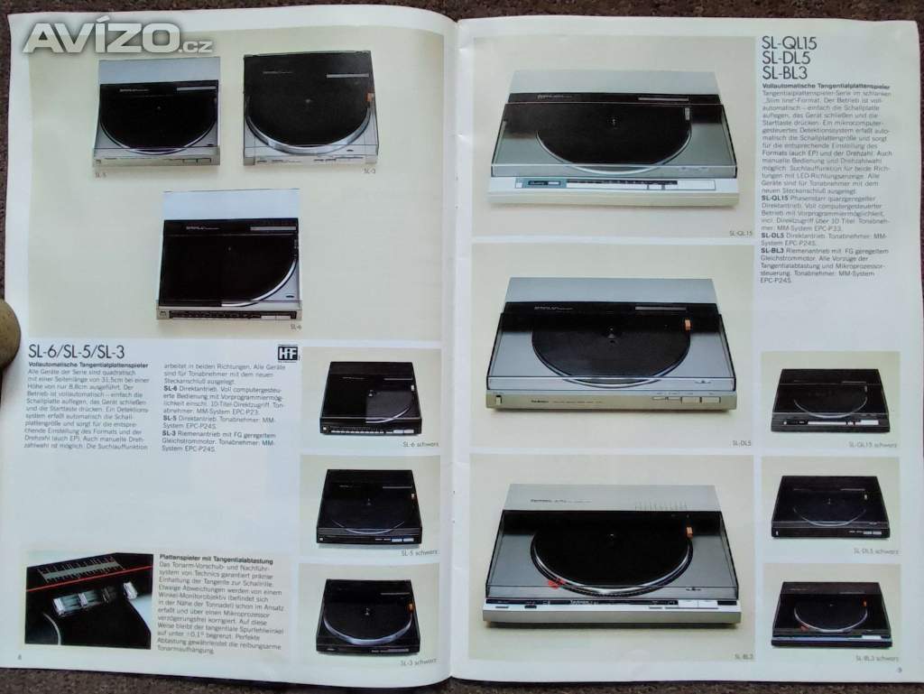 Foto inzerátu Audio Video Sony Technics let 1983-84 Betamax