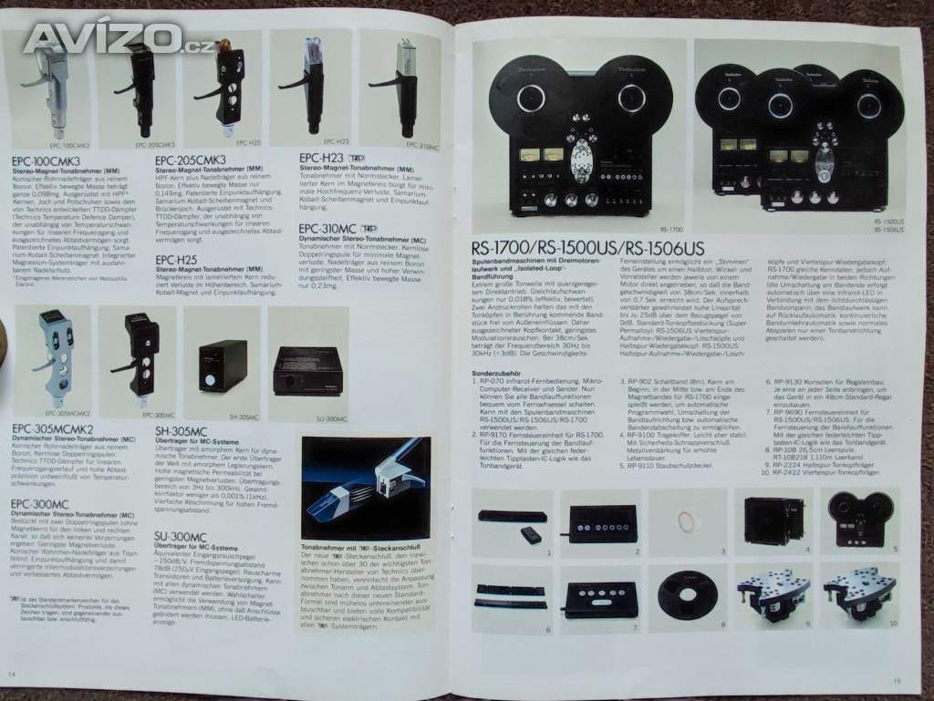 Foto inzerátu Audio Video Sony Technics let 1983-84 Betamax