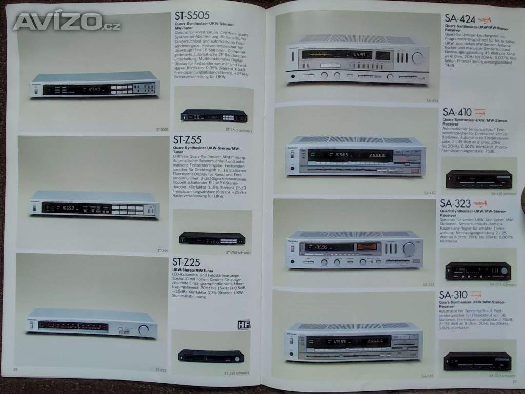 Foto inzerátu Audio Video Sony Technics let 1983-84 Betamax