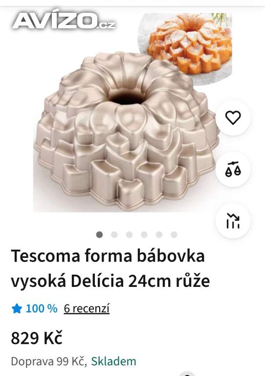 Foto inzerátu Tescoma forma bábovka vysoká Delícia 24cm růže
