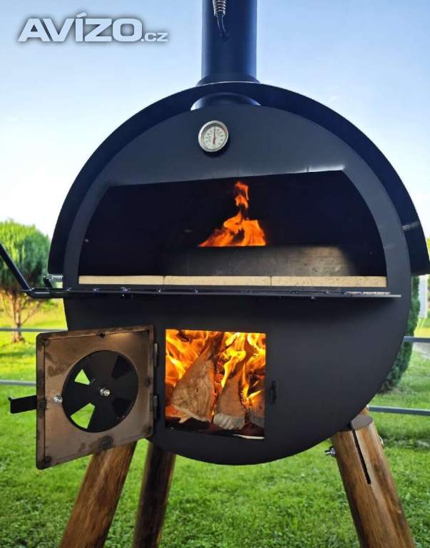Foto inzerátu Pizza pec / pec na chléb, 60×40 cm, 110 kg, s teploměrem