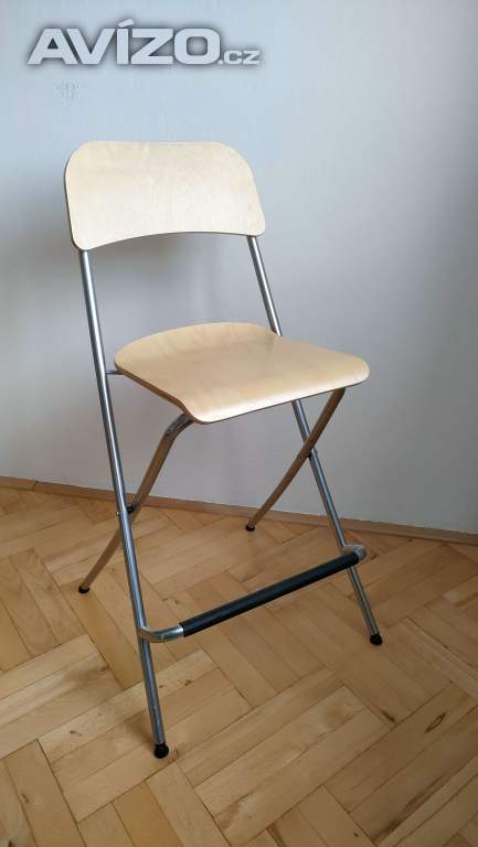 Foto inzerátu IKEA Franklin, barová stolička, skládací, chrom / bříza