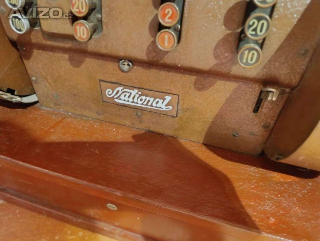 Foto inzerátu Starožitná mechanická pokladna National – retro kasa