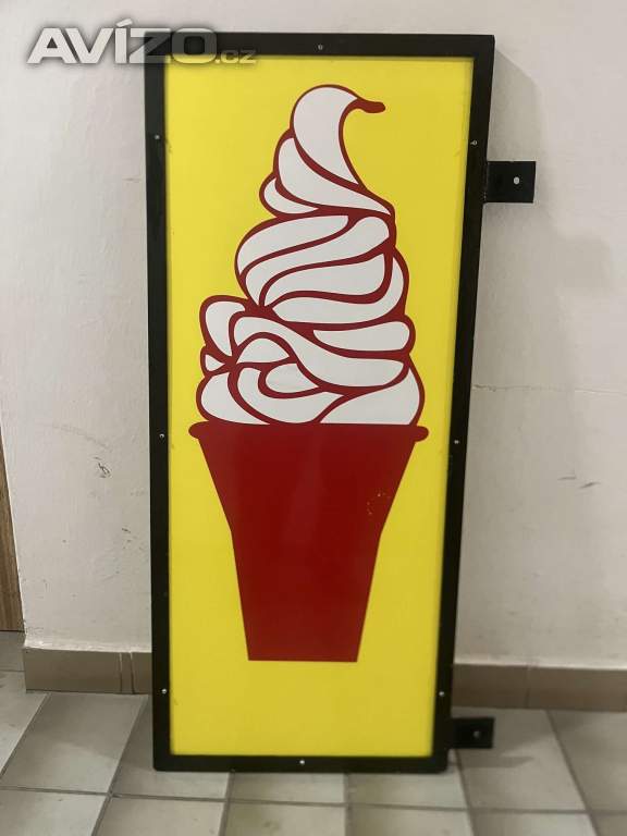 Foto inzerátu Prodám oboustranný reklamní poutač na zmrzlinu