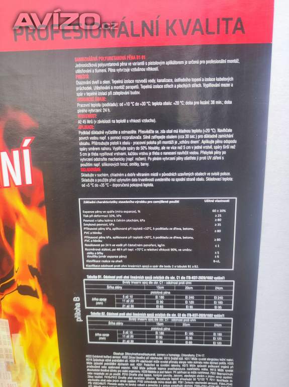 Foto inzerátu PROTIPOŽÁRNÍ PĚNA B1 – Expert Chem (750 ml)
