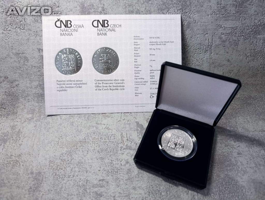 100 Kč Nejvyšší státní zastupitelství 2024 PROOF