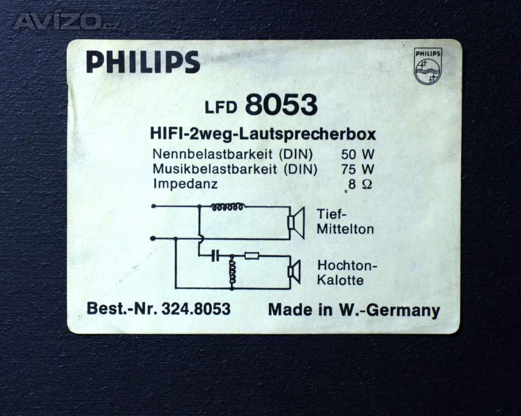 Foto inzerátu Reprobedny Philips LFD 8053.