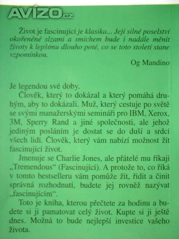 Foto inzerátu Život je fascinující nová kniha úspěch a pohoda pro každého