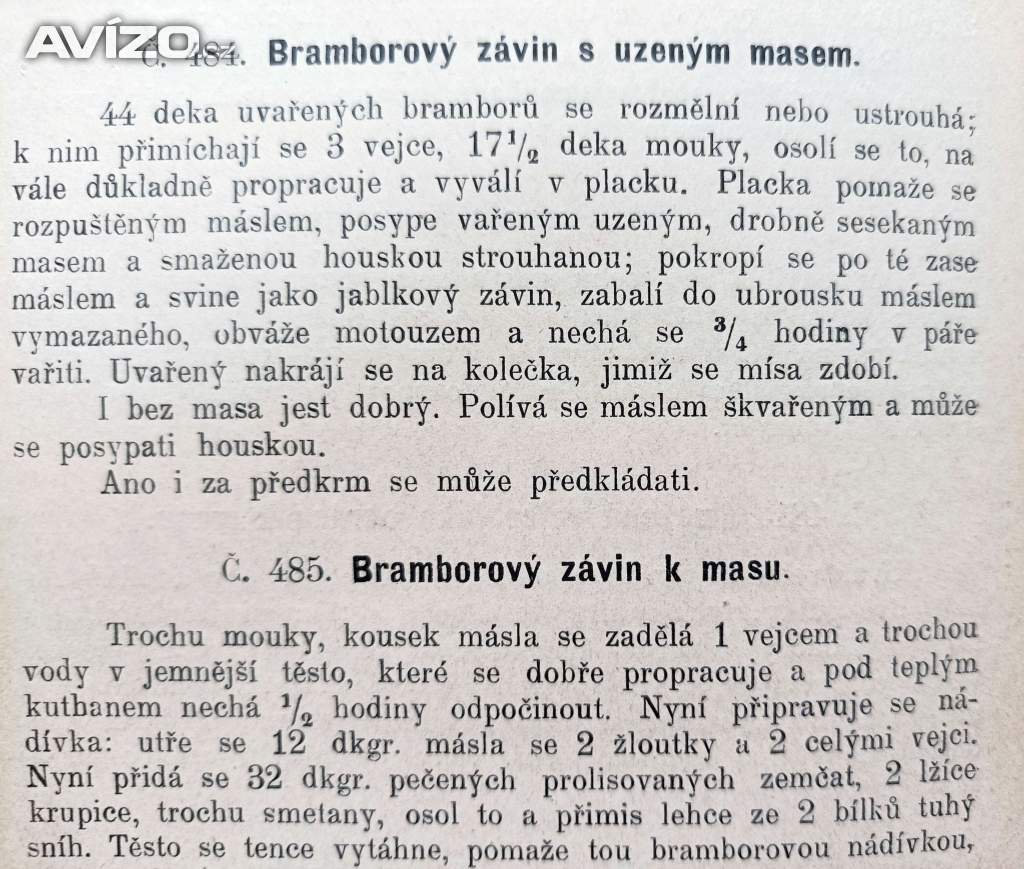Foto inzerátu Rakousko Uhersko - kuchařská kniha z roku 1900  