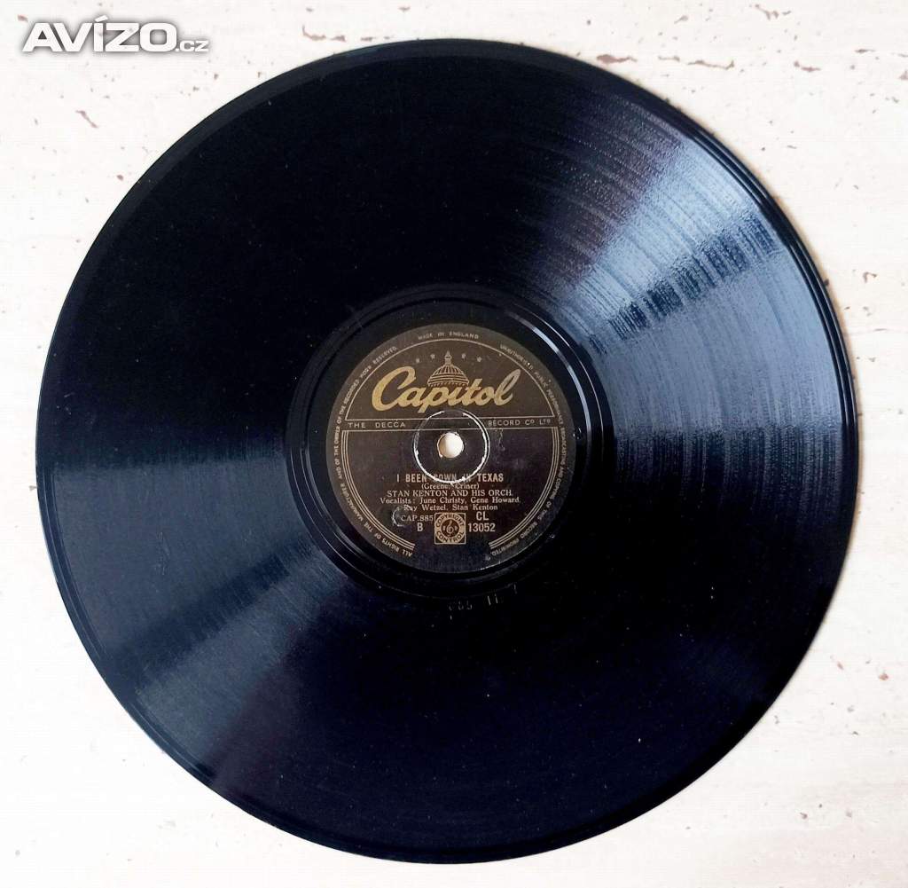 Foto inzerátu Starožitné šelakové gramodesky americký jazz, swing, 78 ot./min.