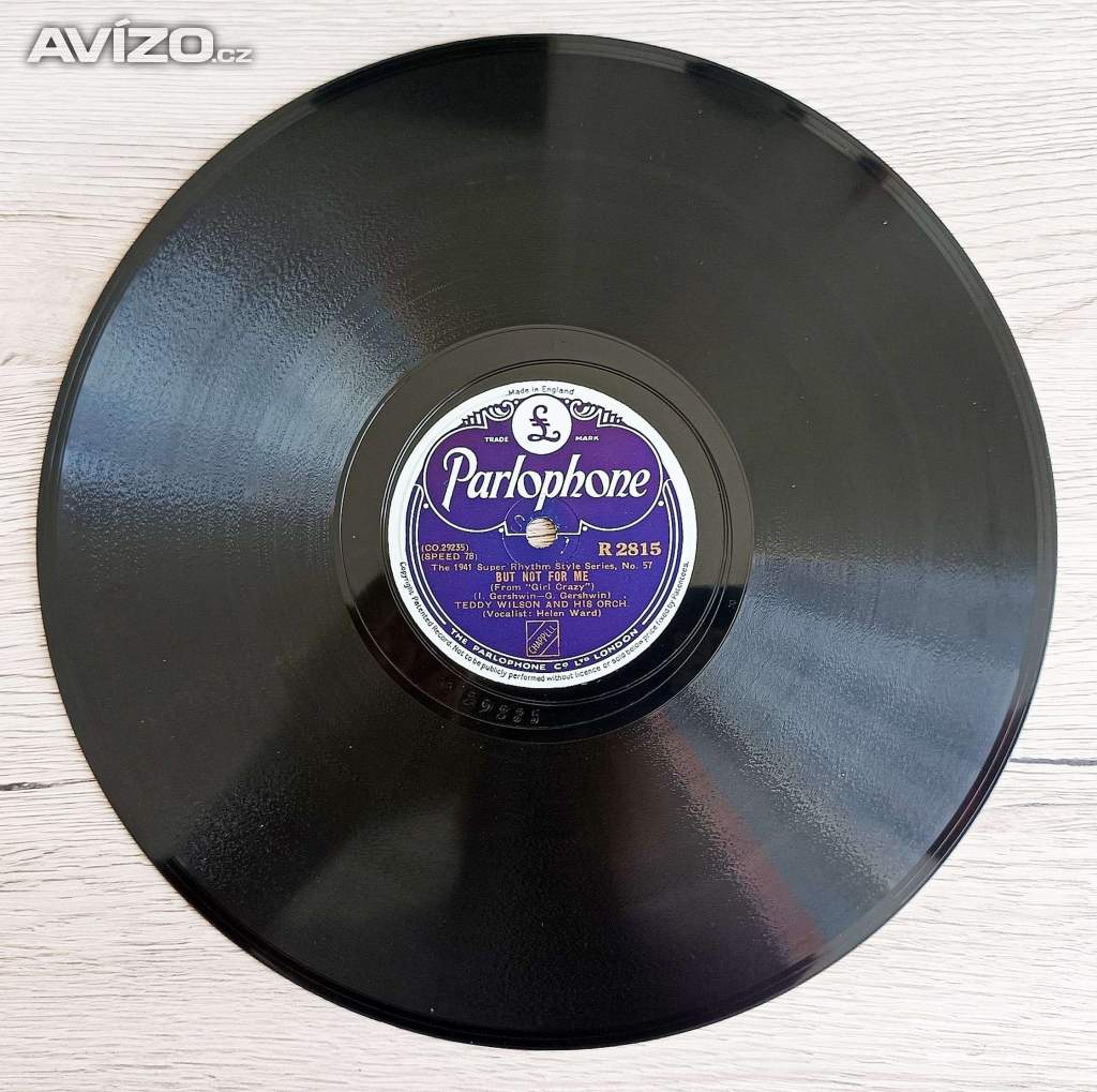 Foto inzerátu Starožitné šelakové gramodesky americký jazz, swing, 78 ot./min.