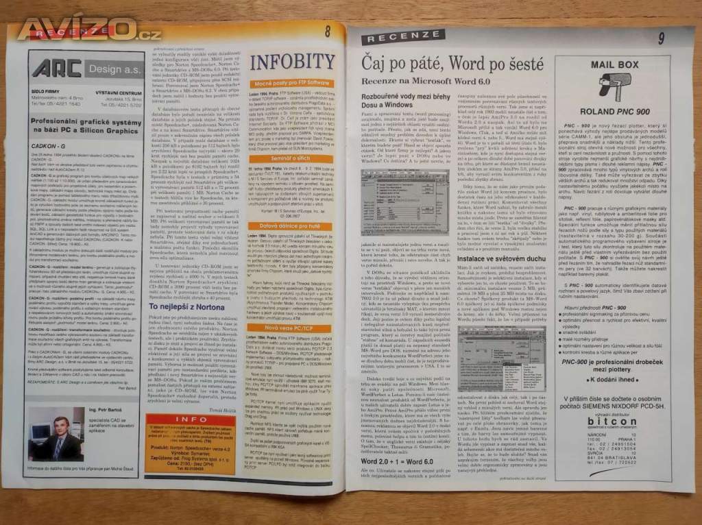 Foto inzerátu Počítačový časopis Výkon Cena 1994-1995