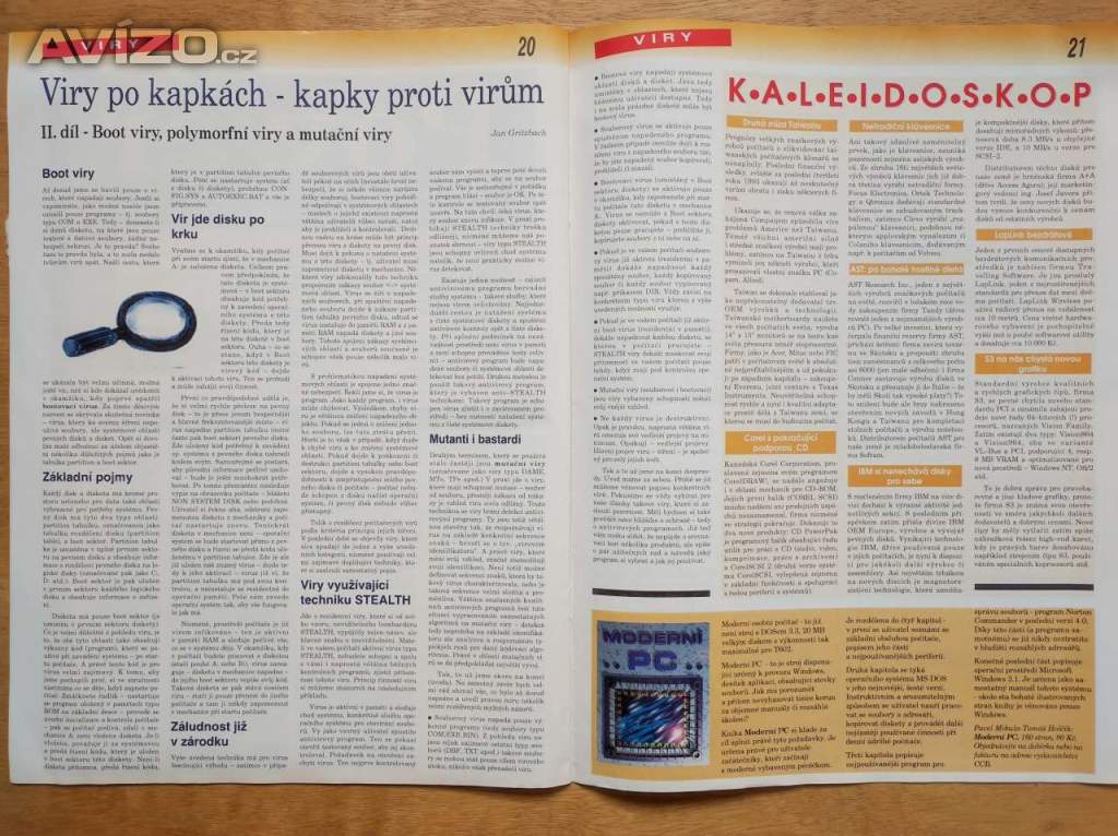 Foto inzerátu Počítačový časopis Výkon Cena 1994-1995