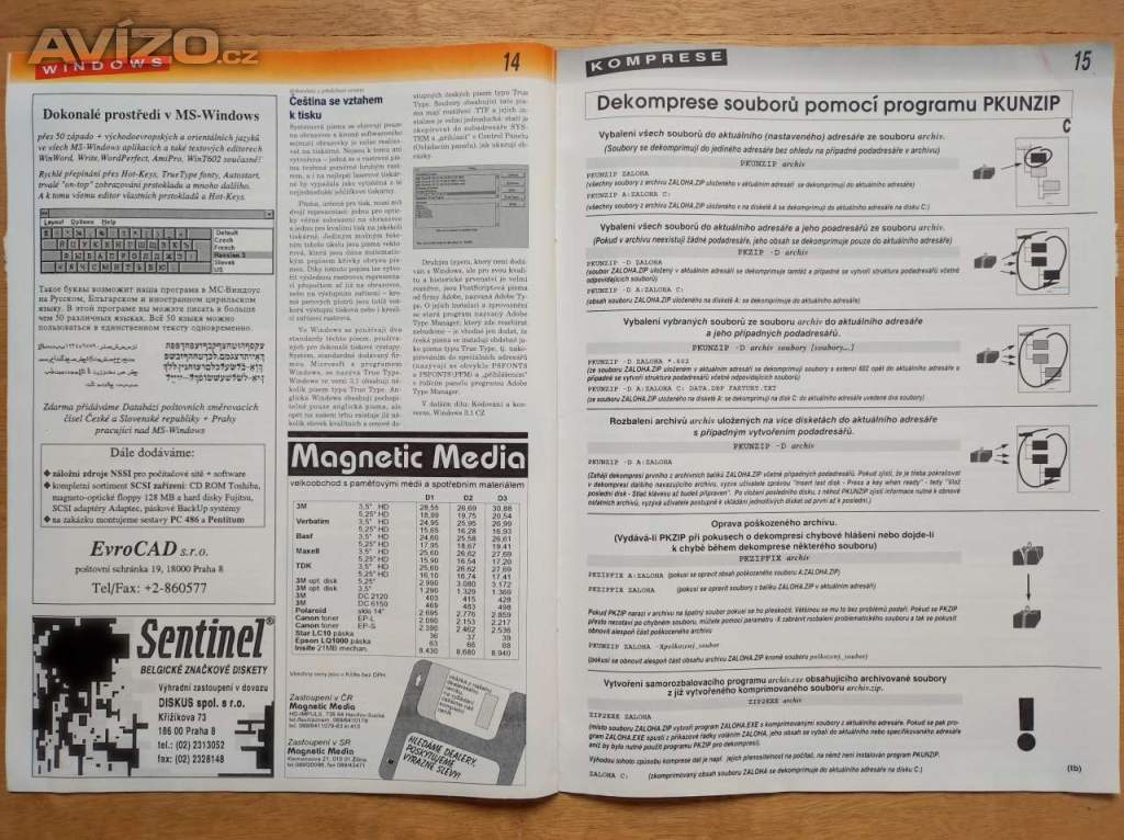 Foto inzerátu Počítačový časopis Výkon Cena 1994-1995