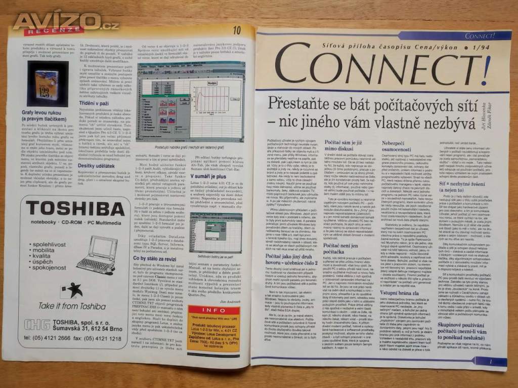 Foto inzerátu Počítačový časopis Výkon Cena 1994-1995