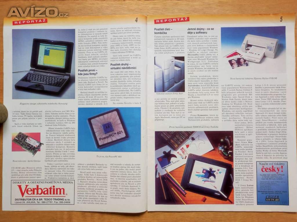 Foto inzerátu Počítačový časopis Výkon Cena 1994-1995