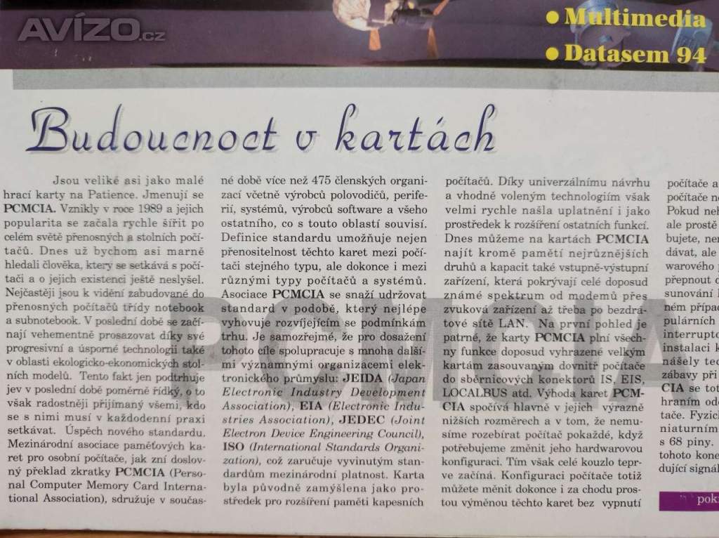 Foto inzerátu Počítačový časopis Výkon Cena 1994-1995