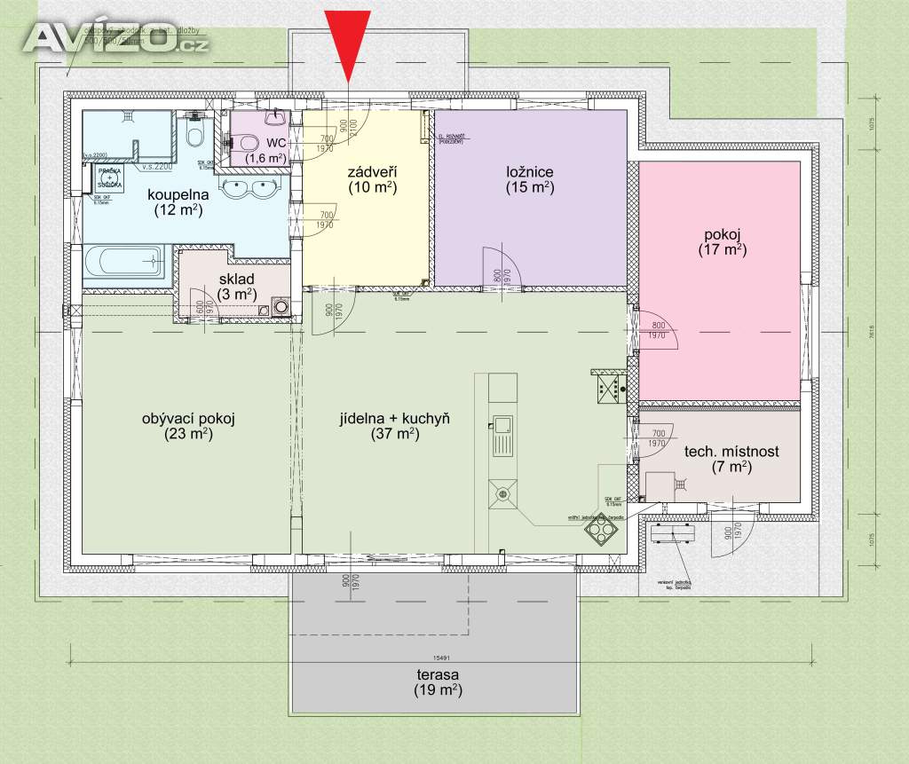 Foto inzerátu Prodej novostavby RD (bungalov 3+1), Václavovice (okr. Ostrava), ul. Milíře