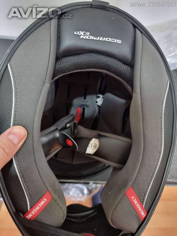 Foto inzerátu Moto přilba SCORPION EXO-710 AIR SPIRIT XL + vak / PC:3600Kč