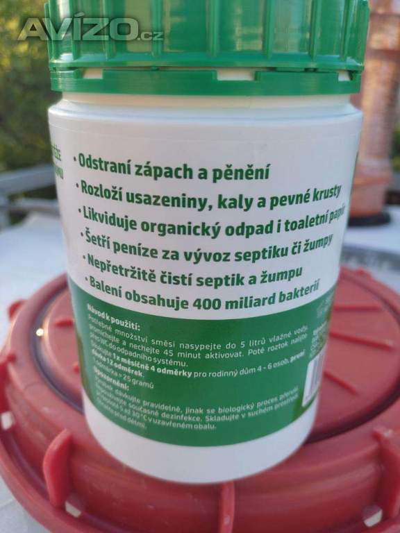 Foto inzerátu Bakterie do septiku 350,-Kč PROSTĚJOV m: 731 855 194