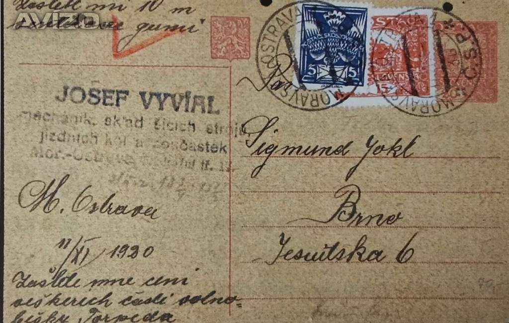 Foto inzerátu Dopisy odkoupím hotově za katalogové ceny 