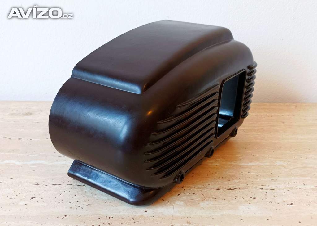 Foto inzerátu Bakelitová bednička pro starožitné rádio Talisman 308U, krásný stav 