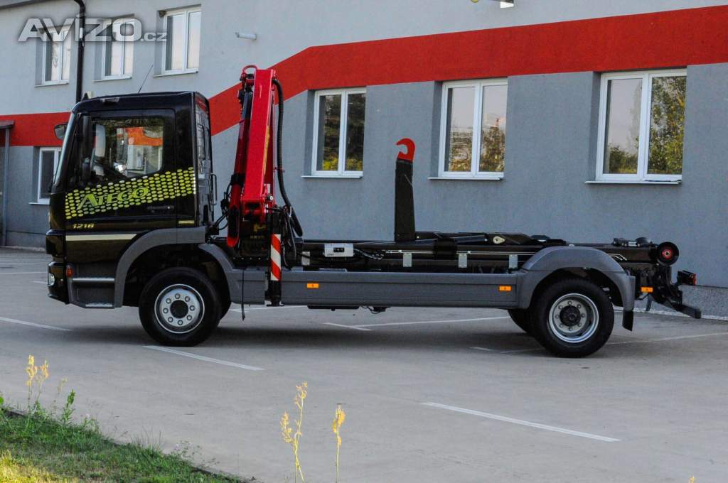 Foto inzerátu MERCEDES-BENZ ATEGO 1218 - NOVÝ HÁKOVÝ NOSIČ KONTEJNERŮ + HYDRAULICKÁ RUKA EU5
