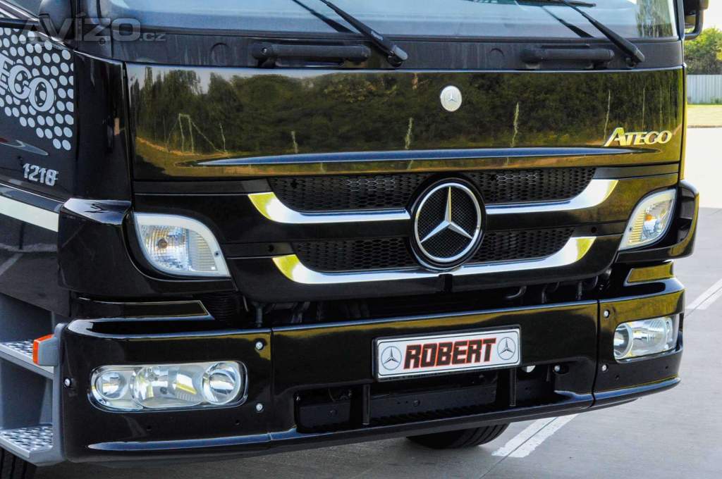 Foto inzerátu MERCEDES-BENZ ATEGO 1218 - NOVÝ HÁKOVÝ NOSIČ KONTEJNERŮ + HYDRAULICKÁ RUKA EU5
