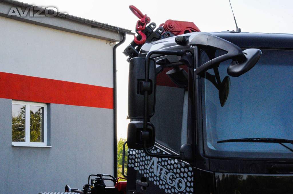 Foto inzerátu MERCEDES-BENZ ATEGO 1218 - NOVÝ HÁKOVÝ NOSIČ KONTEJNERŮ + HYDRAULICKÁ RUKA EU5