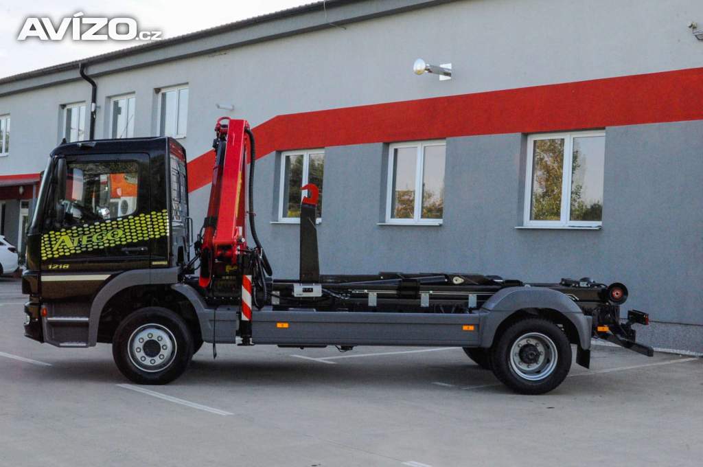 Foto inzerátu MERCEDES-BENZ ATEGO 1218 - NOVÝ HÁKOVÝ NOSIČ KONTEJNERŮ + HYDRAULICKÁ RUKA EU5