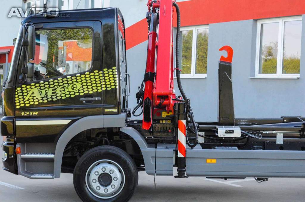 Foto inzerátu MERCEDES-BENZ ATEGO 1218 - NOVÝ HÁKOVÝ NOSIČ KONTEJNERŮ + HYDRAULICKÁ RUKA EU5