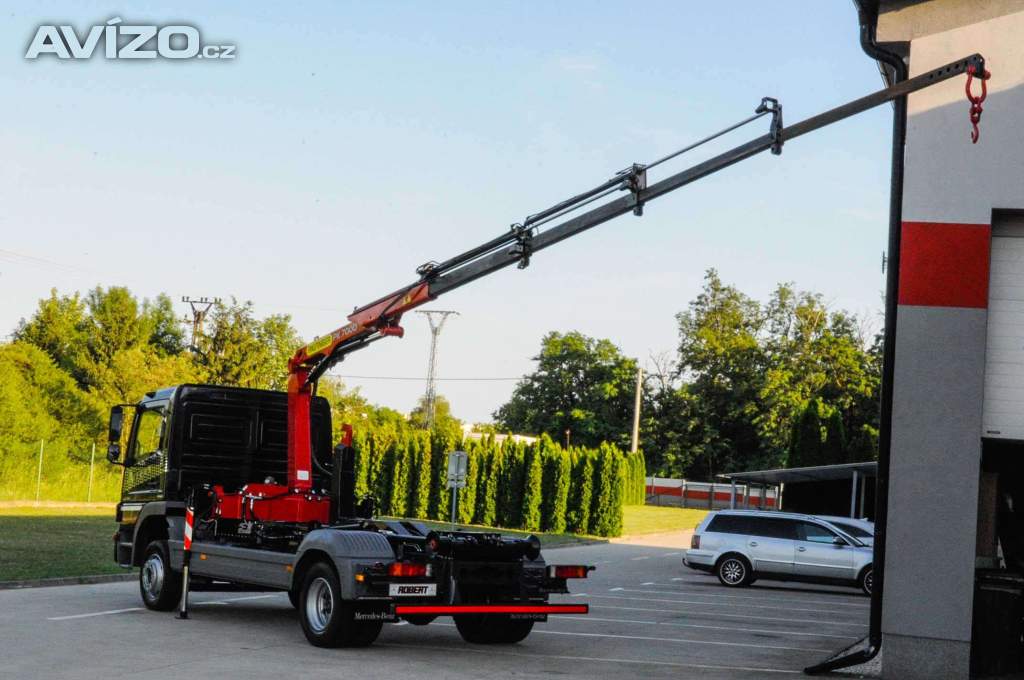 Foto inzerátu MERCEDES-BENZ ATEGO 1218 - NOVÝ HÁKOVÝ NOSIČ KONTEJNERŮ + HYDRAULICKÁ RUKA EU5