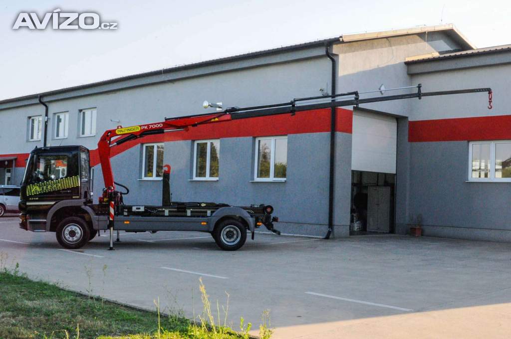 Foto inzerátu MERCEDES-BENZ ATEGO 1218 - NOVÝ HÁKOVÝ NOSIČ KONTEJNERŮ + HYDRAULICKÁ RUKA EU5