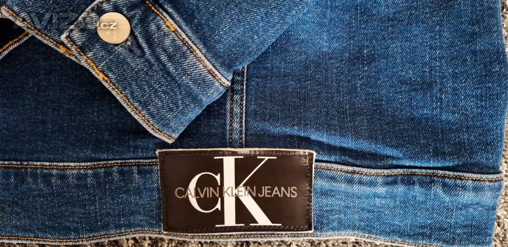 Foto inzerátu Calvin Klein pánská modrá džínová bunda 
