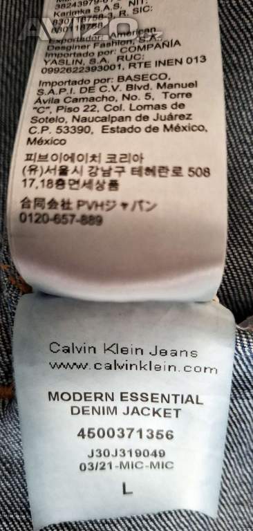 Foto inzerátu Calvin Klein pánská modrá džínová bunda 