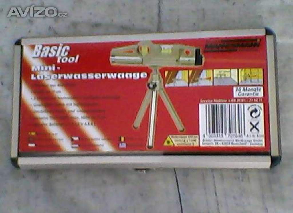 Laserová mini vodováha – BASIC tool