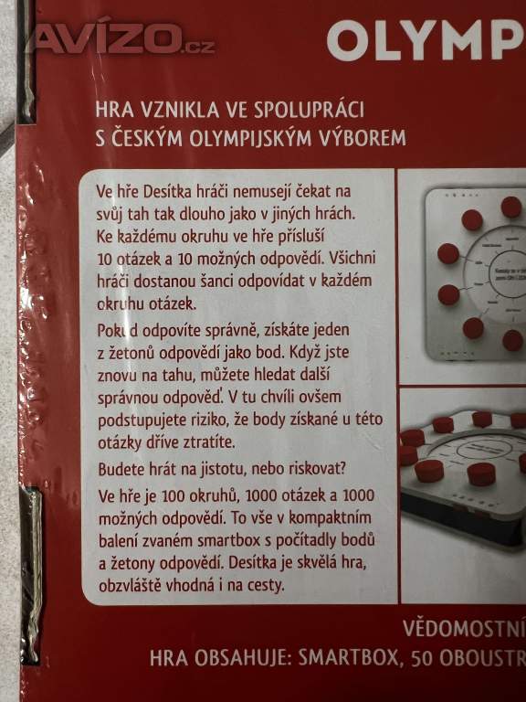 Foto inzerátu Nová desková hra Desítka:Olympijské hry 