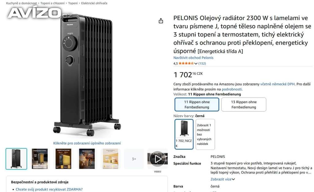 018 - olejový radiátor Pelonis