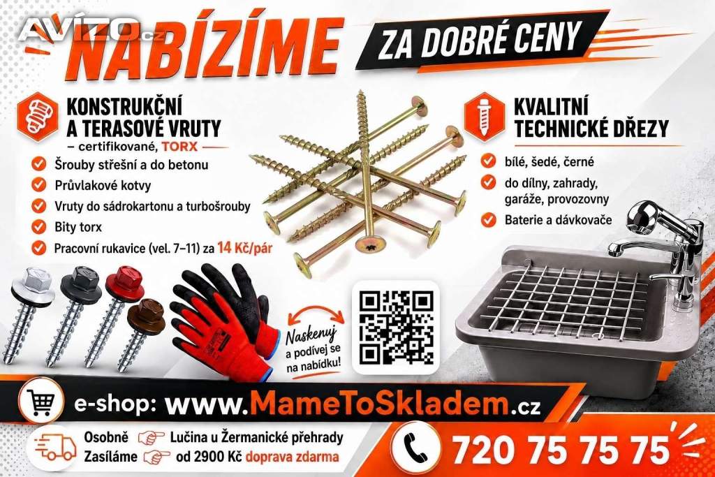 Foto inzerátu Technicky plastový dřez se sifonem - domu, dílny, provozovny