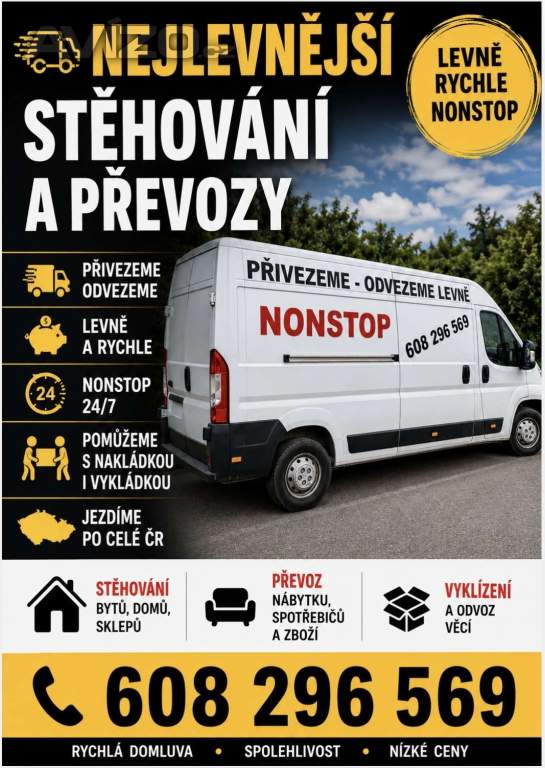 Levné převozy a stěhování