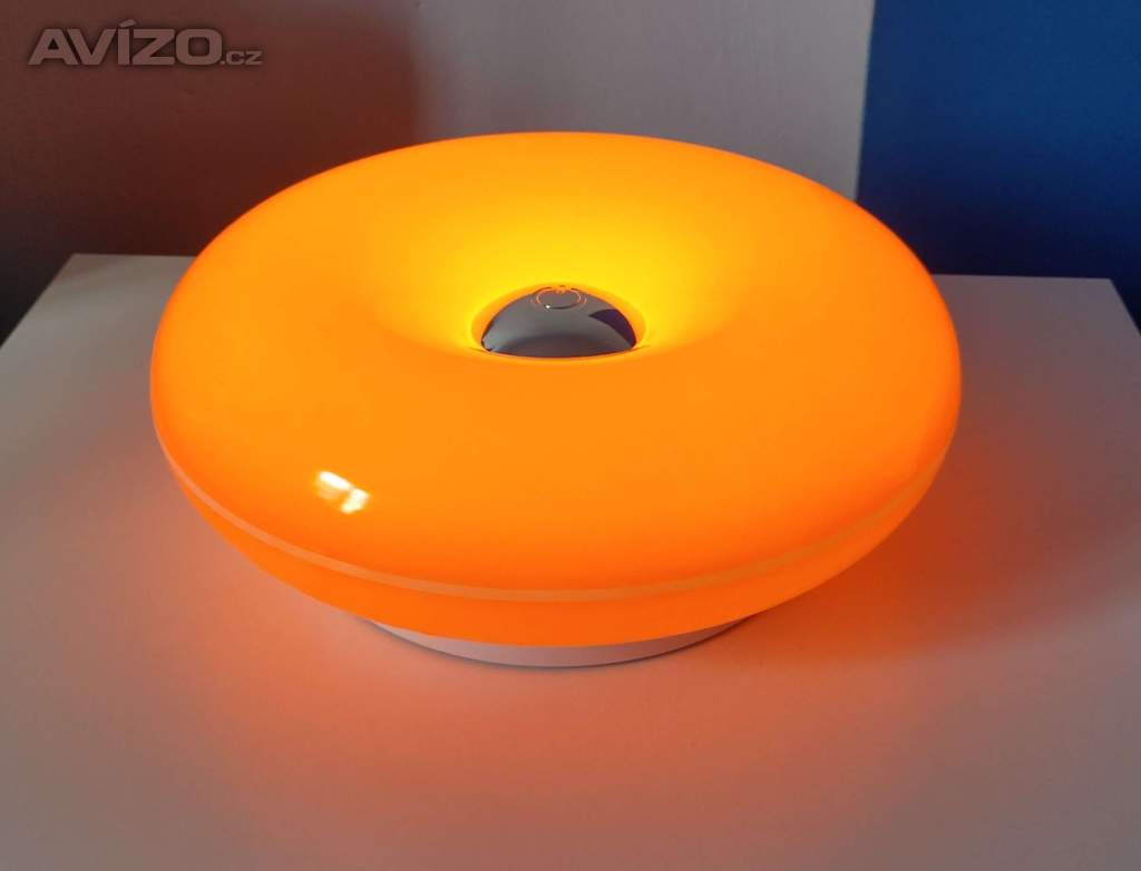 Foto inzerátu Lampa Koblížek .. oranžová .. dotyková lampa