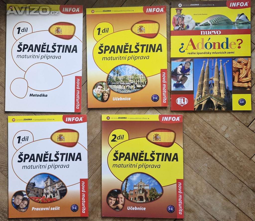 Foto inzerátu Španělština: slovníky, učebnice, gramatiky, turistické materiály aj.