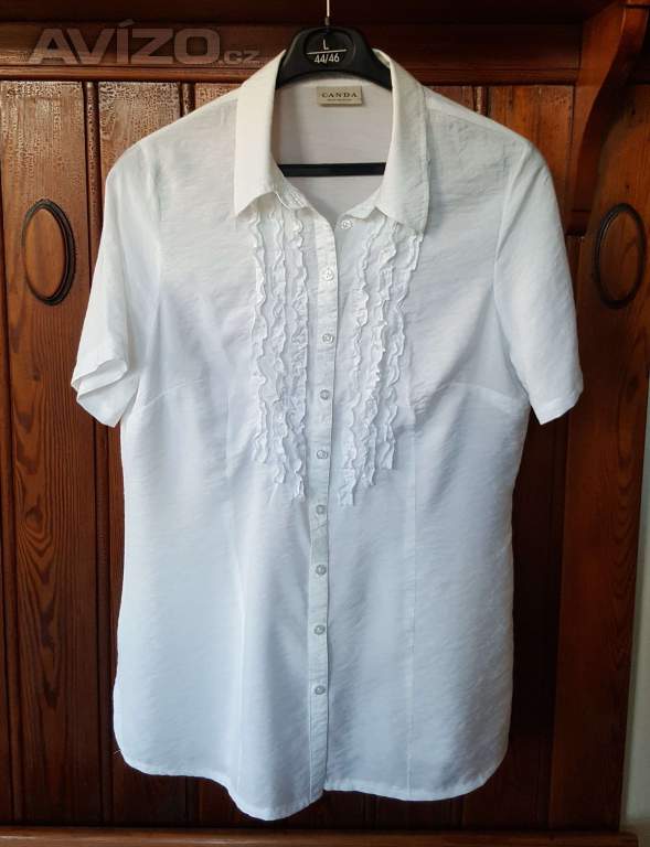Dámská delší bílá košile vel. L/XL