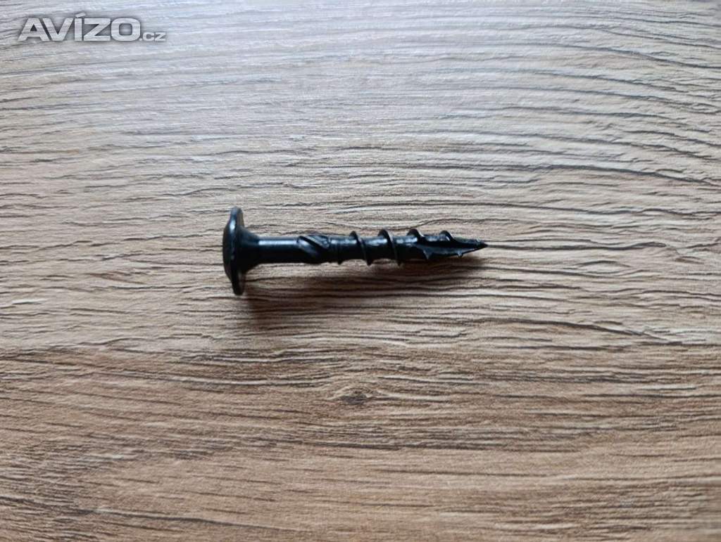 Foto inzerátu Tesařské vruty s talířovou hlavou, ČERNÝ zinek, torx +bit