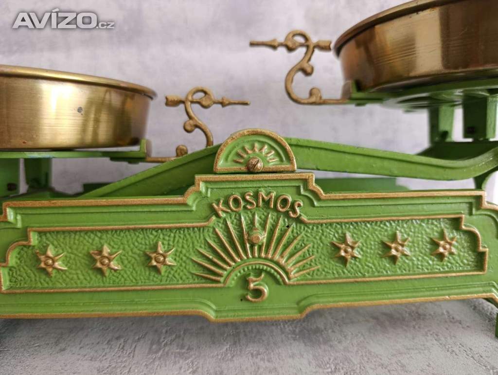 Foto inzerátu Starožitná dvoumisková váha 5 kg Kosmos