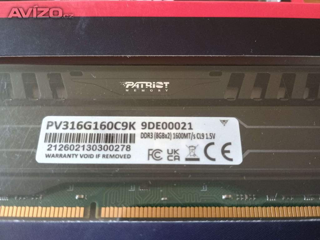 Foto inzerátu Patriot Viper DDR3 4x8GB (2x16GB kit) 1600MHZ CL9 - nové