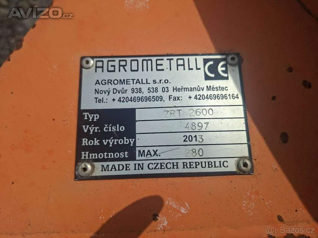 Foto inzerátu Agrometall traktorová radlice